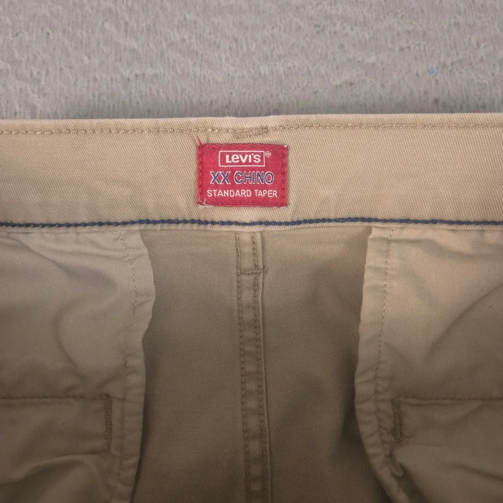 Levi's Pants Mens 31x31 Khaki XX Chino Standard Taper Tapered Leg Cotton Stretch